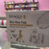 Rice Raw Pulp Whitening Travel 5-Piece Set. Aclarante intensivo y unificador del tono para eliminar la opacidad y las manchas