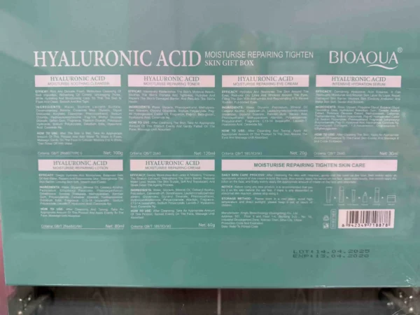 Kit de acido hialuronico Bioaqua para hidratacion y arrugas