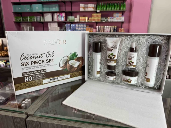 Kit de aceite de coco Sadoer de 6 piezas para piel seca