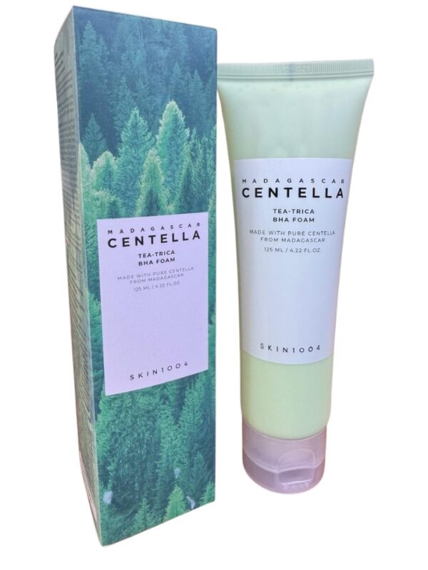 Limpiador Facial SKIN1004 Madagascar Centella Tea-Trica BHA Foam – Control de Acné, Purifica Poros y Regula la Grasa (125ml)