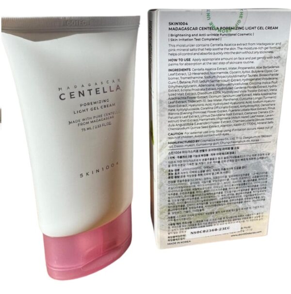 SKIN1004 MADAGASCAR CENTELLA POREMIZINC LIGHT GEL CREAM 75ml