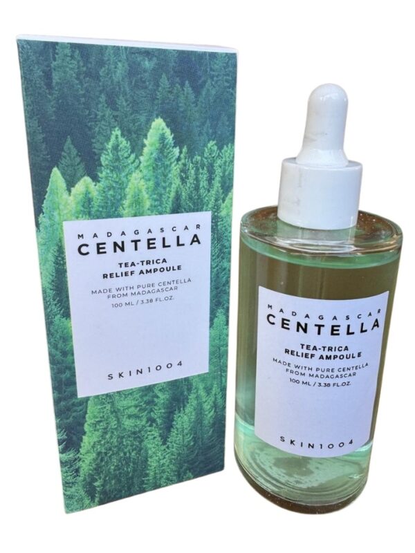 Sérum SOS Anti-Imperfecciones SKIN1004 Madagascar Centella Tea-Trica Relief Ampoule – Calma Brotes, Controla Brotes de Acné y Reduce Poros (100ml)